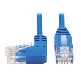 N204-s07-bl-la Tripplite Cat6 Ethernet Cable Left Angled Utp Slim Molded M/m