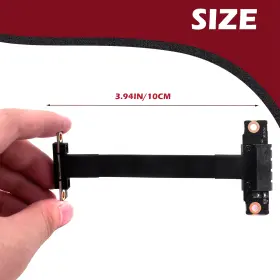 Turbo-roofinds 445026889827 Pcie X1 Riser Cable Dual 90 Degree Right Angle 3.0 To Extension Turbo-roofinds 445026889827 Pcie X1 Riser Cable Dual 90 Degree Right Angle 3.0 To Extension