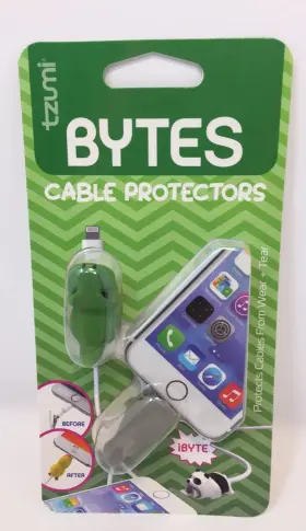 6074 Tzumi New Lot Of Ten 10 Cord Bytes Cable Tips Protectors Gift Stuffer