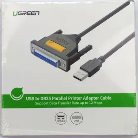 20224 Ugreen Usb To Db25 Parallel Printer Adapter Cable Male Female 6ft