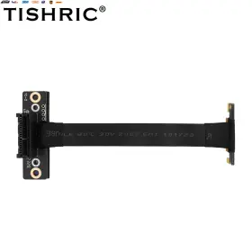Usa-viralfinds 726084024229 Pcie3.0 1x To X1 Cable 120mm Dual 90 Degree Right Angle Pcie Extension