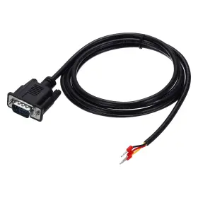 Uxcell 678202081945 22awg Db9 Male To 235 Bare Wire With 3 Wiring Terminals 4.9 Ft