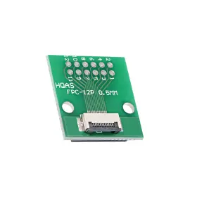 Uxcell 683867640659 Ffc Fpc 12 Pin 0.5mm 1mm Pitch To Dip 2.0mm Pcb Converter Board Couple Adapter