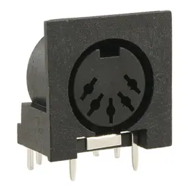 Uxcell 683867710642 5 Pack Din Pin Pcb Mounting Female Sockets For Pc Keyboard