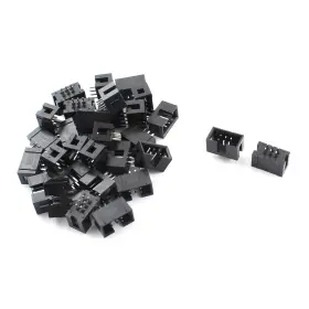 Uxcell 711331191885 30 Pieces 2x3 6pins 2.54mm Pitch Straight Type Pin Connectors Idc 6p Box Headers Uxcell 711331191885 30 Pieces 2x3 6pins 2.54mm Pitch Straight Type Pin Connectors Idc 6p Box Headers