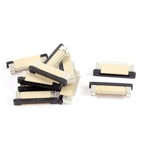 Uxcell 712662206682 10pcs Bottom Port 18pin 0.5mm Pitch Ffc Fpc Ribbon Sockets Connector
