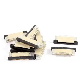 Uxcell 712662206682 10pcs Bottom Port 18pin 0.5mm Pitch Ffc Fpc Ribbon Sockets Connector