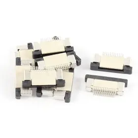 Uxcell 712662206729 10pcs Bottom Connect 12pin 0.5mm Pitch Ffc Fpc Ribbon Sockets Connector