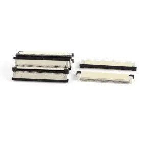 Uxcell 712662255970 10pcs Bottom Connect 50pin 0.5mm Pitch Ffc Fpc Ribbon Sockets Connector