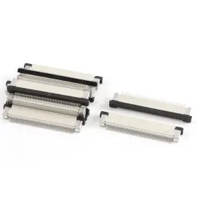 Uxcell 712662256380 10 Pcs Bottom Port 40pin 0.5mm Pitch Ffc Fpc Ribbon Sockets Connector