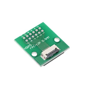 Uxcell 784958696484 Pcb Converter Board Ffc Fpc 12pin 0.5mm 1mm Pitch To Dip 2.0mm