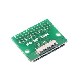 Uxcell 784958696507 Ffc Fpc 24pin 0.5mm Pitch To Dip 1.0mm Pcb Converter Board Couple Extend Adapter