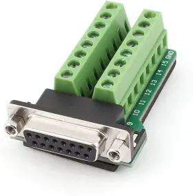 A15011600ux0267 Uxcell Db15 D-sub Vga 15pin Female Adapter Jack Terminal Break Out Pcb Board