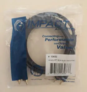 13033 Velocity Impact Acoustics Rca Audio Interconnect Cable 6 Feet