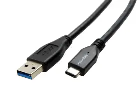 900826 Visiontek Usb 3.1 Type C To A Cable 1 Meter M/m - Black