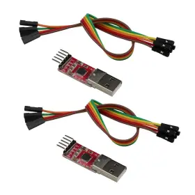 2785 Vklsvan 2pcs Mini Usb 2.0 To Ttl Converter Serial Module Adapter Red Black