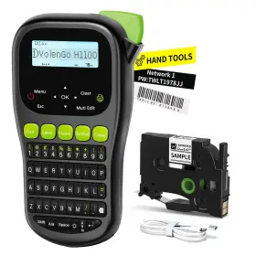 B0dfv36l1z Volengo H1100 Label Maker Waterproof Labels Wire Cable Backlit Lcd