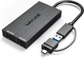 Rcamukly-ug6902h Wavlink Usb 3.0 Or C To Dual Hdmi Splitter Extended Display For Black