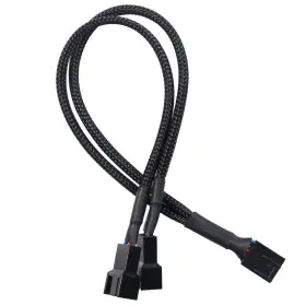 Winnconpwm01 Winncon Pwm Fan Splitter Cable 1 To 2 Converter Black Dual Case Power Adapter