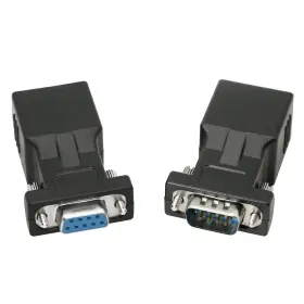 2-adapter Xmsjsiy 755641611596 Db9 Rs232 To Rj45 Extender 9-pin Serial Port Female&male