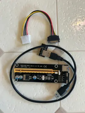 Yang Xiaoke 714602143873 Pcie 4-pin Molex Pci-e 16x To 1x Powered Riser Adapter Card Yang Xiaoke 714602143873 Pcie 4-pin Molex Pci-e 16x To 1x Powered Riser Adapter Card