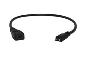 U2jk5w1-b Your Cable Store Ycs Basics One Foot Usb Micro Male To Female 5 Pin / Wire Extension