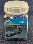 (qty 50) Ideal 89-044 Omniconn F-type Compression Connectors RG-6 Coaxial Cable New. Price: $33.29.
