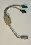 Logilink AU0004A Usb To Dual PS/2 Adapter Converter Beige 1:2 Split Used. Price: $6.99.