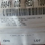 Belden Wire 89841 24/1P 24AWG Low Cap Twist Pair Ffep/fep Shield Cable Red /25FT New. Price: $99.99.
