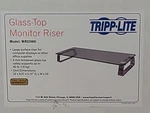Niob Tripp Lite Universal Tempered Glass Monitor Riser Stand Shelf MR2208G Open. Price: $24.95.
