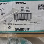 Panduit JBP1DWH Single Gang Power Rated 2-PIECE Deep Out (pack Of 10) New. Price: $105.99.
