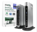 Plugable TBT4-UDZ 16-IN-1 Thunderbolt Dock 100W 4K Quad Monitor (A1D029560) Open. Price: $200.00.