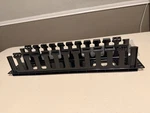 Panduit WMPF1E Horizontal Cable Manager 19" Front 2RU Black Plastic Reusable New. Price: $80.00.