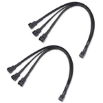 2PACK Way 4 Pin Fan Splitter Cable 12 Inches / 30CM, 1X Pwmcontrolled ... New. Price: $19.29.