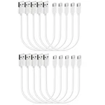 Smays Short 1FT Usb Cable 10-PACK Bulk, To Type Fast Foot, White New. Price: $17.84.
