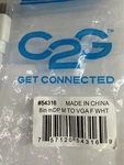 C2G 54316 8IN Mini Displayport To Vga Female Active Adapter White New. Price: $8.78.