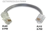 RJ45 8P6C 8-PIN To RJ12 6P6C 6-PIN Phone, Network Cable Adapter Inches New. Price: $13.95.