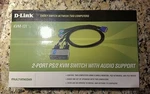 D-link (KVM121) 2-PORTS External Audio Switch PS/2 Open. Price: $68.74.