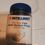 Intellinet Modular Plugs Network Connector RJ-45 (m) Cat 6 (pack Of 100 New. Price: $45.00.