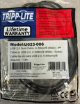 Tripp Lite U023-006 Usb 2.0 A/b Cable With Ferrite Chokes (m/m) Black 6-FT New. Price: $15.95.
