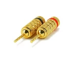 Monoprice 1 Pair Of Gold Plated Speaker Pin Plugs,closed Screw Typelot 7-NEW!. Price: $19.99.
