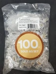 (pack Of 100) Monoprice 8P8C RJ45 Modular Plugs For Solid CAT5/CAT5E 7245 New. Price: $10.58.