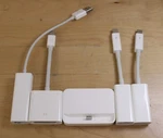 Genuine Lot Apple Thunderbolt, Usb & Lightning Adapters A1433 A1305 A1277 A1505 Used. Price: $19.99.
