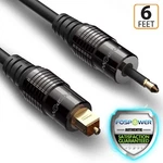 Fospower 6FT Gold Plated Toslink Mini Digital Optical Male Cable Cord - Black New. Price: $9.99.