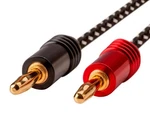 Monoprice Speaker Wire, Braided With Banana Plugs, 2-CONDUCTOR, 14AWG, 25FT New. Price: $36.99.