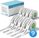 9 Rolls Compatible With Nelko P21 Label Maker Tape, 14X40MM (0.55"X1.57") Self-a New. Price: $42.99.