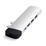 Satechi Type-c Pro Hub Adapter Ethernet 4K Hdmi Usb-c Pd Gigabit Silver Used. Price: $33.22.