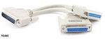 8" DB25 Parallel Male/dual Female Y-splitter Printer Cable, Cablesonline YS-005 New. Price: $21.95.