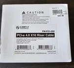 Lian Premium Pci-e 16X 4.0 Black Extender Riser Cable 200MM PW-PCI-420 Used. Price: $40.00.