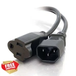 Legrand C2G 3FT Monitor Power Cord Black Computer Extension Cable New. Price: $20.00.